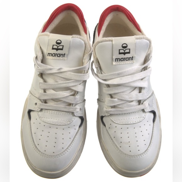 Isabel Marant White Emree Sneakers - Picture 3 of 5